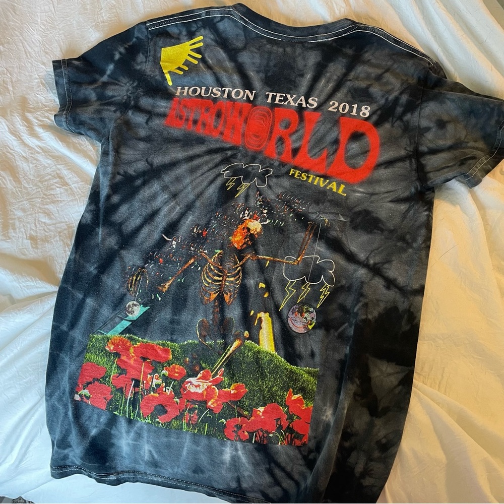 Astroworld Festival Tie-Dye T-Shirt Astroworld Travis Scott Cactus Jacket Merch